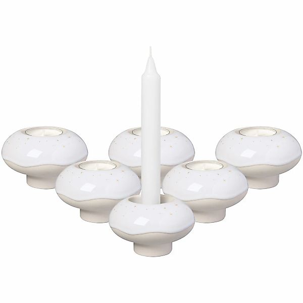 like. by Villeroy & Boch Kerzenhalter "Kerzenhalter Donut Winter Glow ø 9,1 günstig online kaufen