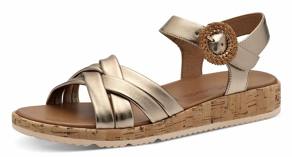 Tamaris Sandalette, Plateau, Sommerschuh, Riemchensandale mit hübscher Zier günstig online kaufen