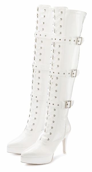 LASCANA Belle Affaire Overkneestiefel "High-Heel-Stiefelette mit Plateau" e günstig online kaufen