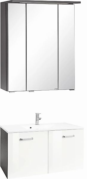 welltime Badmöbel-Set "Ravenna" 2 Stk. tlg. Breite 80 cm, Bad-Unterschrank günstig online kaufen