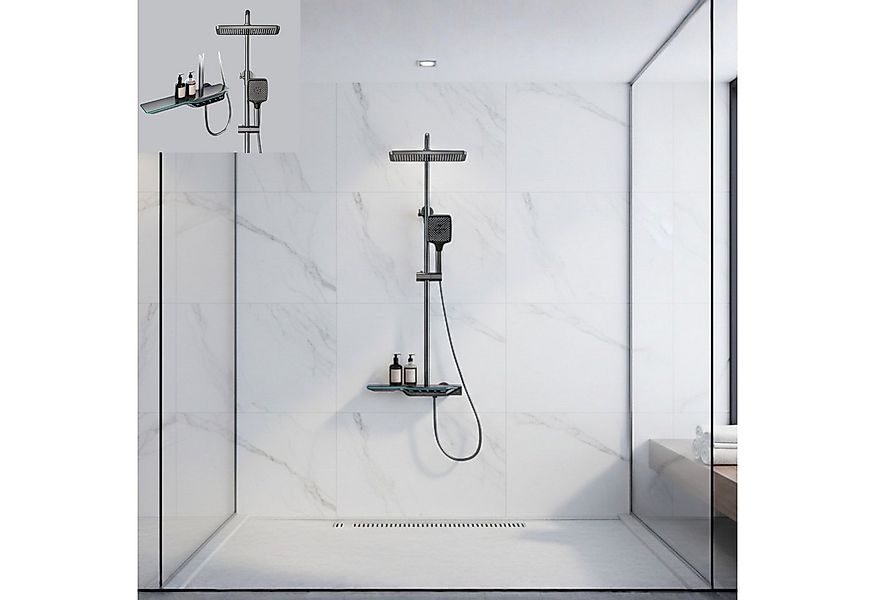 LuxaSteel Duscharmatur Smartes Duschsystem mit LED-Display & Thermostat – R günstig online kaufen