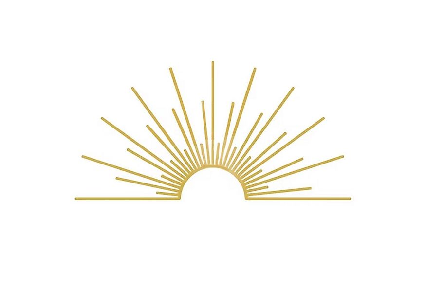 Jumpeak Wanddekoobjekt Sonne Metall Kunst Wanddekor, abstrakte Sonne Dekora günstig online kaufen