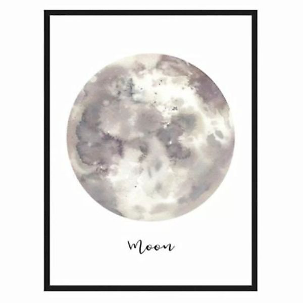 Milan Moon Wandbild Der Mond schwarz Gr. 60 x 80 günstig online kaufen