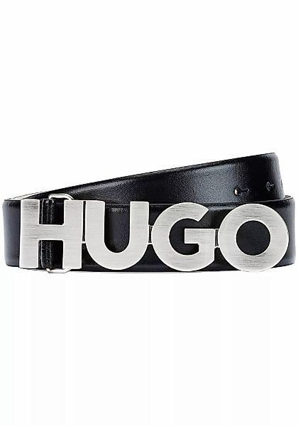 HUGO Ledergürtel, mit Logo-Schliesse günstig online kaufen