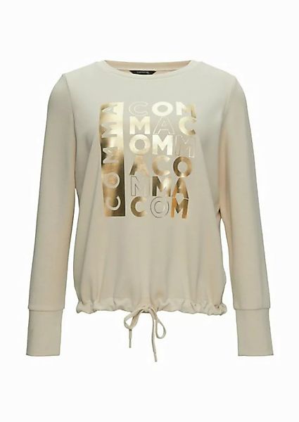 Comma Sweatshirt Basic (1-tlg) langarm, runder Ausschnitt, Regular Fit, Mod günstig online kaufen