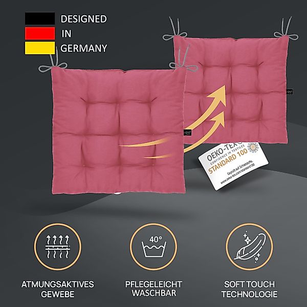 LILENO HOME Stuhlkissen Sitzkissen für Gartenstuhl, günstig online kaufen