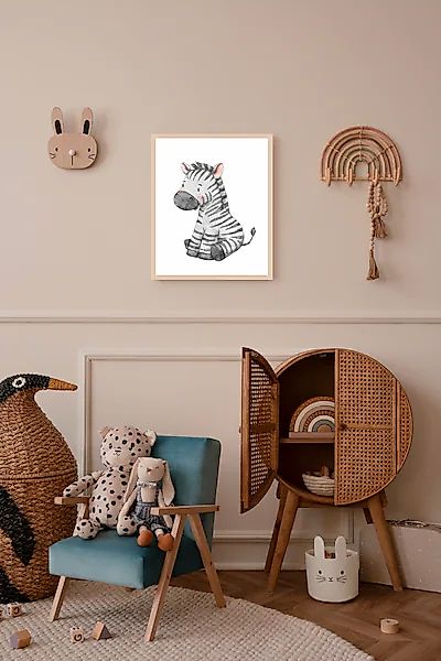 Lüttenhütt Bild mit Rahmen »oder Poster, Zebra« Fantasy   Tiere   Zebra Bil günstig online kaufen