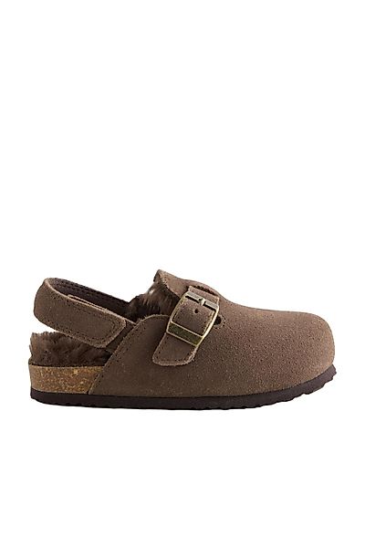 Next Clogs aus Leder mit Kunstfellfutter günstig online kaufen