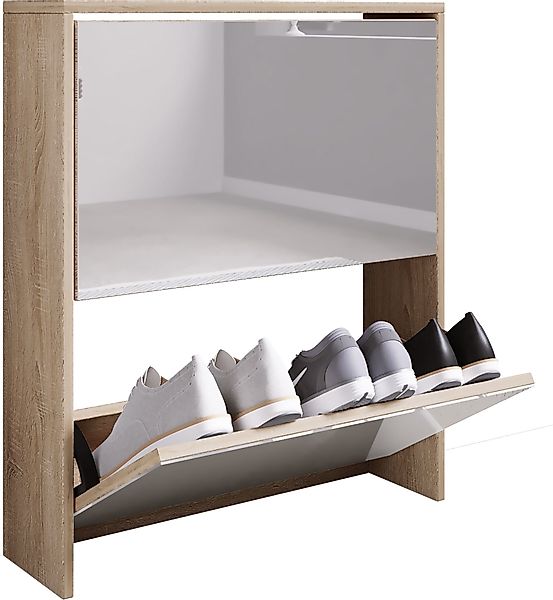 VCM Schuhschrank Holz Schuhschrank Schuhkipper Spiegel günstig online kaufen