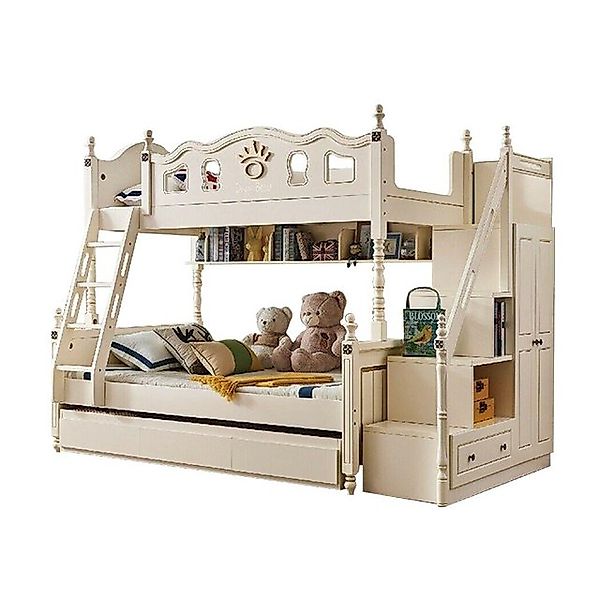 JVmoebel Kinderbett Etagenbett Bett Doppelstock Hochbett Kinder Betten Holz günstig online kaufen