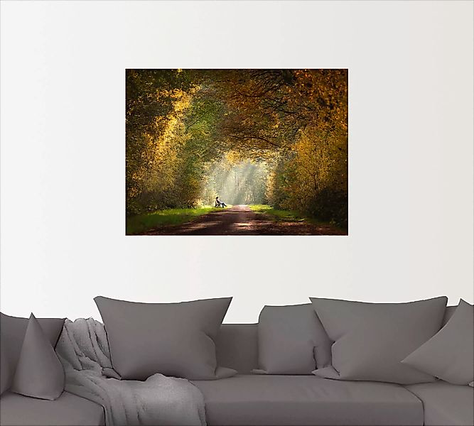 Artland Wandbild "Licht am Ende des Tunnels...", Wald, (1 St.), als Leinwan günstig online kaufen
