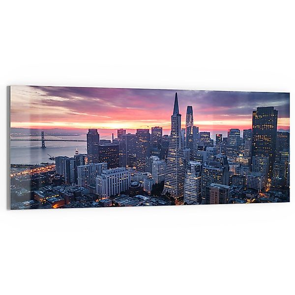 DEQORI Glasbild 'Blick auf San Francisco', günstig online kaufen