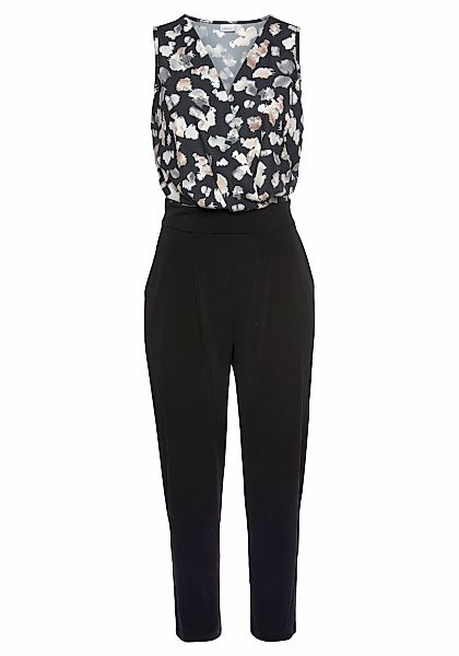LASCANA Overall mit bedrucktem Oberteil, eleganter Jumpsuit, Business-Look, günstig online kaufen