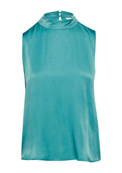 comma Blusentop Bluse Top mit Stehkragen günstig online kaufen
