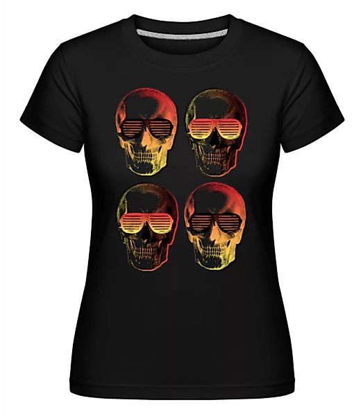 Stylische Totenköpfe · Shirtinator Frauen T-Shirt günstig online kaufen