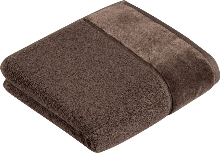 Vossen Handtuch "Pure" Baumwolle & VEGAN, mit eleganter Veloursbordüre günstig online kaufen