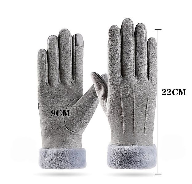 Coonoor Strickhandschuhe Damen Winter Warm Touchscreen Handschuhe mit Fleec günstig online kaufen