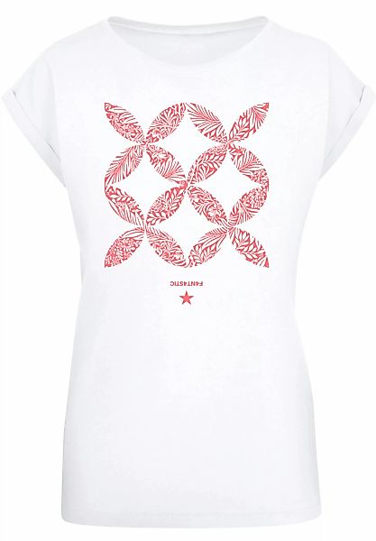 F4NT4STIC T-Shirt "Blumenmuster Coral", Print günstig online kaufen