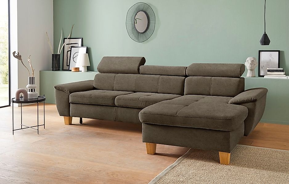 exxpo - sofa fashion Ecksofa "Enya, aufwendige Detailverarbeitung, hoher Si günstig online kaufen