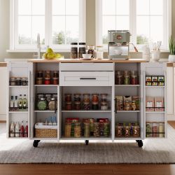 Flieks Küchenwagen mit erweiterbarer Arbeitsplatte, Rollen günstig online kaufen