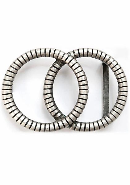 Rettungsring Gürtel Gürtelschnalle "2 Kreise Riffel" günstig online kaufen