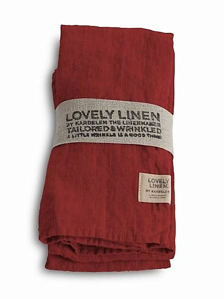 Lovely Linen Servietten & -ringe Lovely Serviette Leinen real red (1 Stück) günstig online kaufen