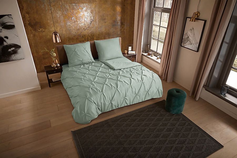 PURE luxury collection Wendebettwäsche "Elegence" 3 Stk. Mikrofaser, Uni, S günstig online kaufen