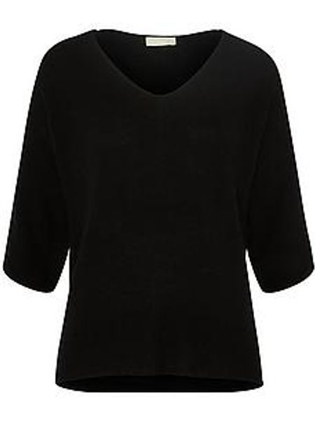 V-Pullover aus 100% Kaschmir Peter Hahn schwarz günstig online kaufen
