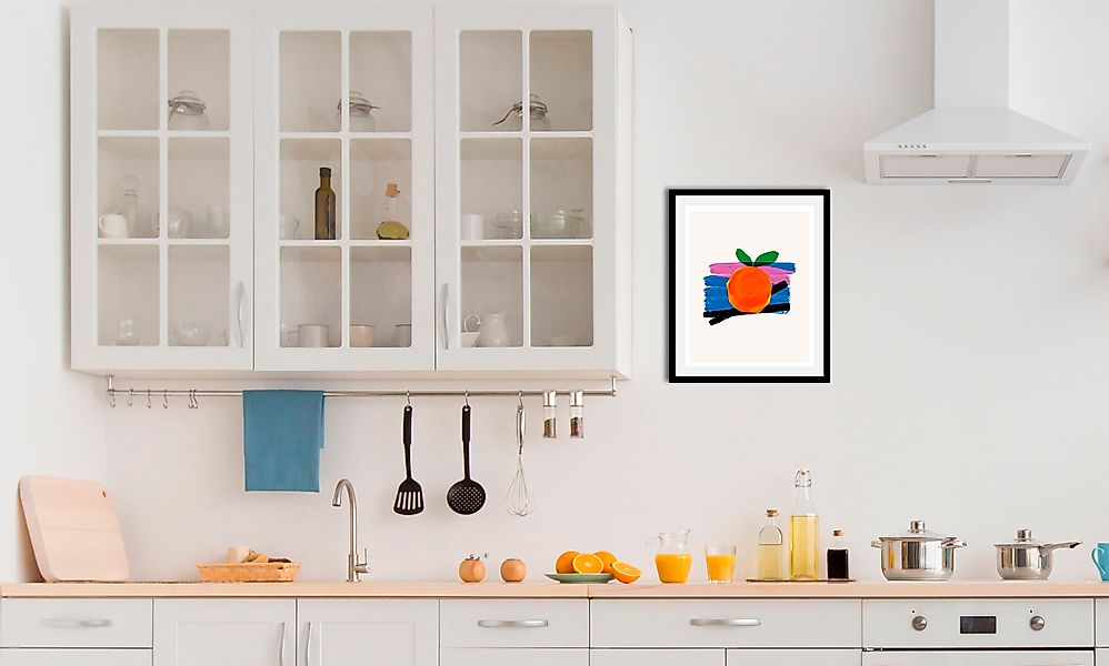 queence Bild »Fips«, Obst-Obst Bilder-Essen-Lebensmittel-Kunst-Abstrakt, (1 günstig online kaufen