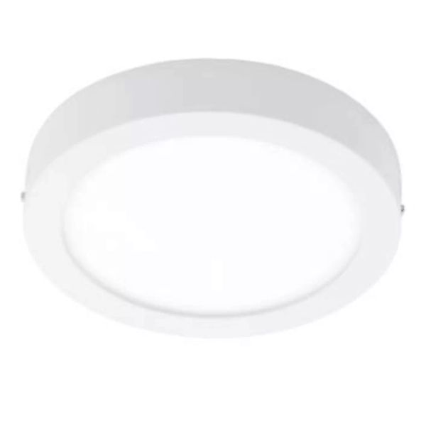 Runde Deckenleuchte LED Fueva 1 Weiß Ø30cm flach günstig online kaufen