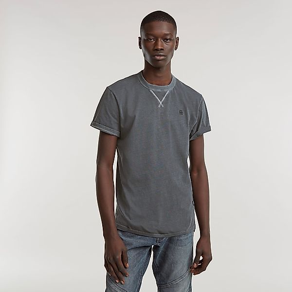 G-STAR T-Shirt "Nifous", Rundhals, mit Rippeinsatz günstig online kaufen