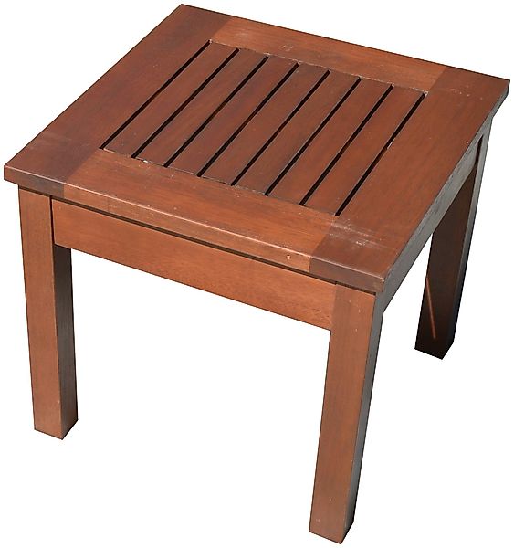 Garden Pleasure Gartentisch SONORA Quadratisch Teak 40 cm x 40 cm günstig online kaufen
