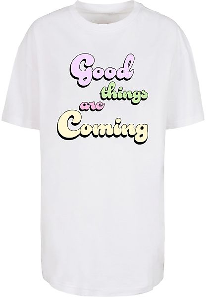 Merchcode T-Shirt "Merchcode Damen Ladies Good Things Oversized Boyfriend T günstig online kaufen