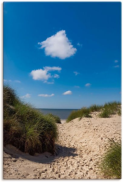 Artland Leinwandbild "Weg zum Strand I", Strand, (1 St.) günstig online kaufen