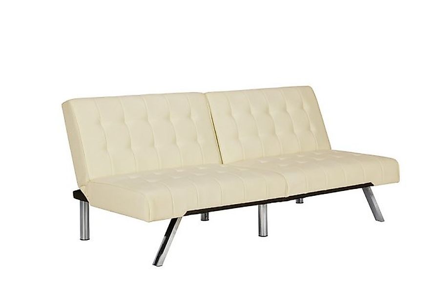 loft24 Schlafsofa Emily, Sofa Couch mit Schlaffunktion Chrombeine 178 cm Br günstig online kaufen