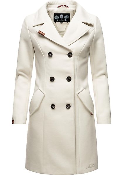 Marikoo Wollmantel Nanakoo edler Damen Trenchcoat günstig online kaufen