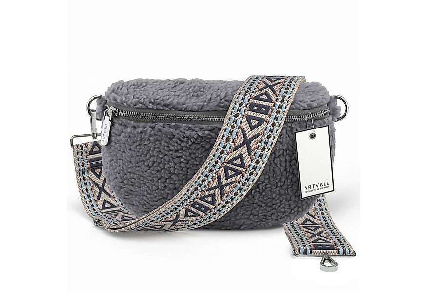 ARTVALL Umhängetasche Teddy Handtasche Damen Bag Brusttasche Stahlblau (Tas günstig online kaufen