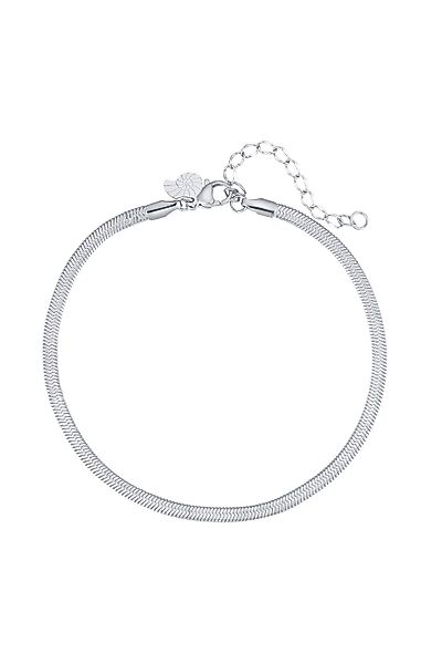 Hey Happiness Fußkette Schlange flach, Fußkettchen 18K Roségold Gold, Damen günstig online kaufen