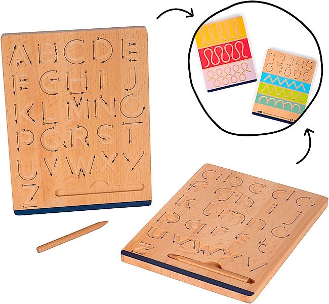 Small Foot Tafel Schreiblerntafel-Set - Educate, günstig online kaufen
