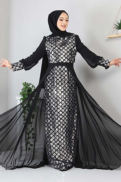 MODAMİHRAM Midikleid Chiffon Abendkleid mit Rüschen günstig online kaufen