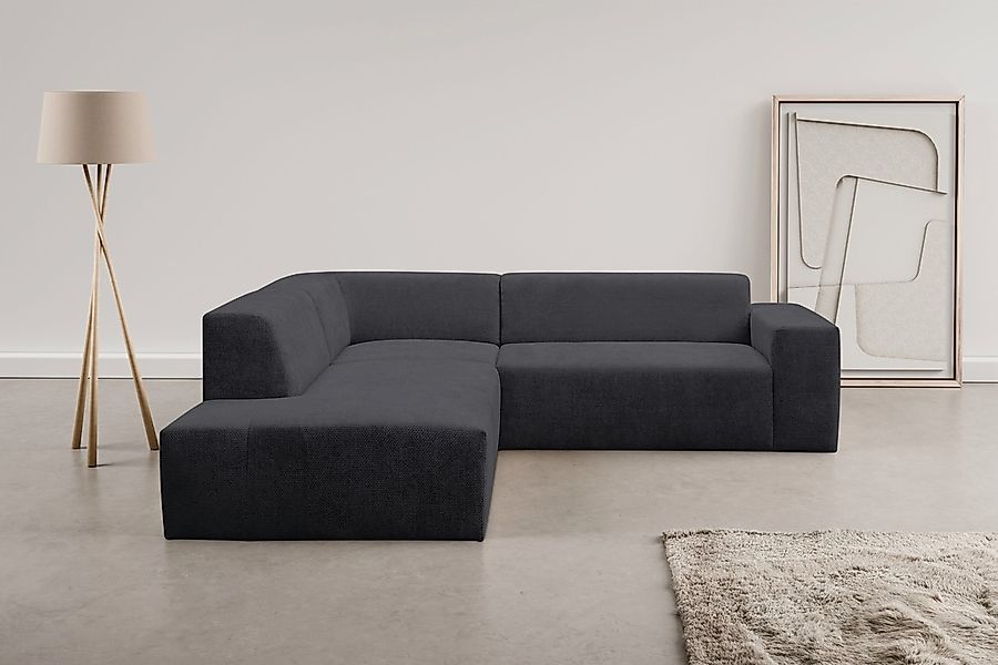 WERK2 Ecksofa "Zeus-M, tolles Sofa mit schönen Details, L-Form", Curvy Tren günstig online kaufen