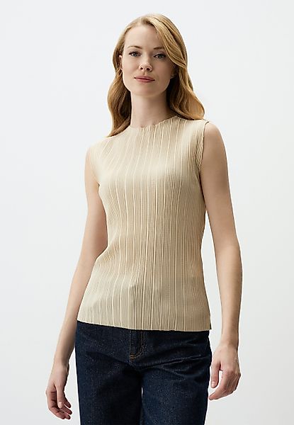 Jimmy Key Blusentop Ecrufarbene Ärmellose Bluse günstig online kaufen