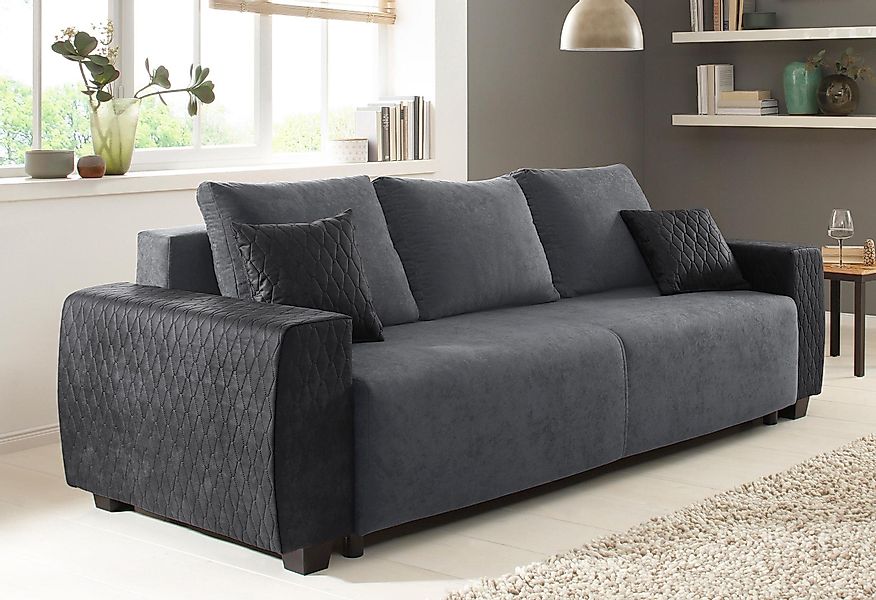 Home affaire Schlafsofa Bella, mit geprägtem günstig online kaufen