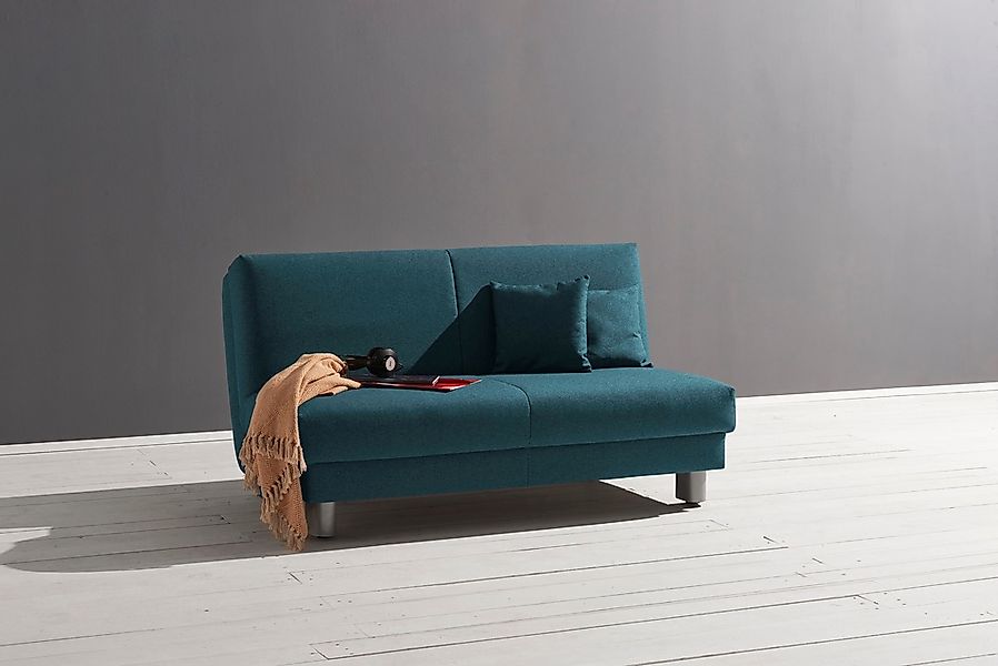 ell + ell Schlafsofa "Enny" Breite 180 cm, Liegehöhe 40 cm, Füße alufarben günstig online kaufen