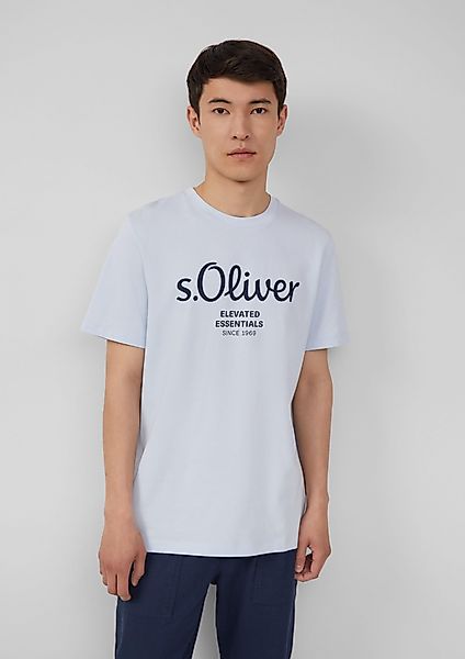 s.Oliver Kurzarmshirt T-Shirt mit Logo-Print Artwork günstig online kaufen