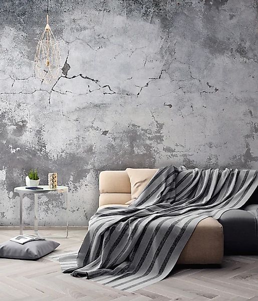 A.S. Création Vliestapete »Fototapete Putzoptik Grau Weiß Shabby Look« matt günstig online kaufen