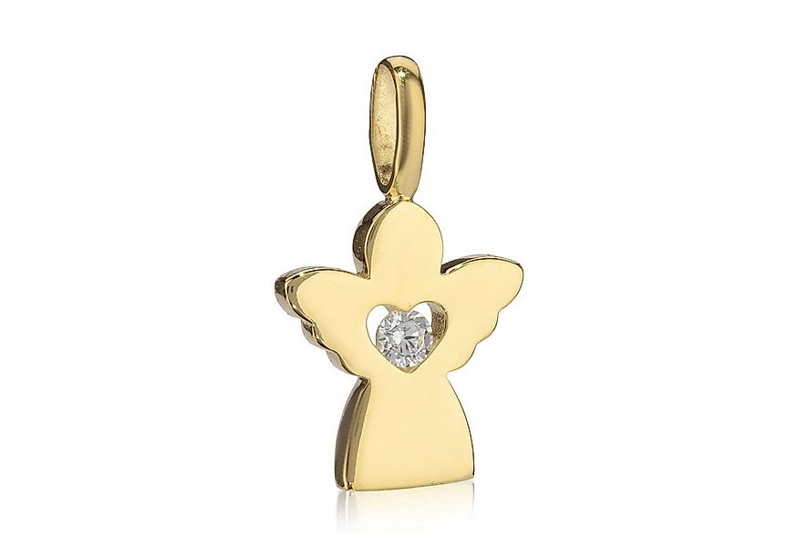 NKlaus Kettenanhänger Kettenanhänger Engel 333 Gelb Gold 8 Karat 13x10mm günstig online kaufen