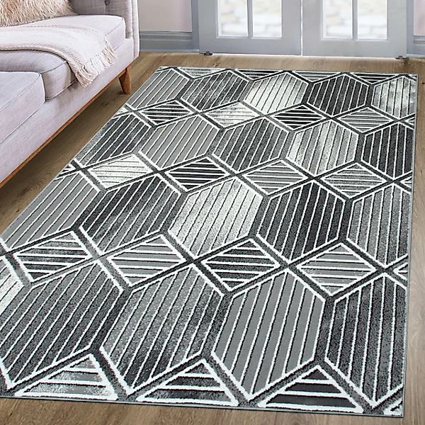 my home Teppich »Hedly, 3D-Effekt«, rechteckig, 8 mm Höhe, 3D-Effekt, softe günstig online kaufen