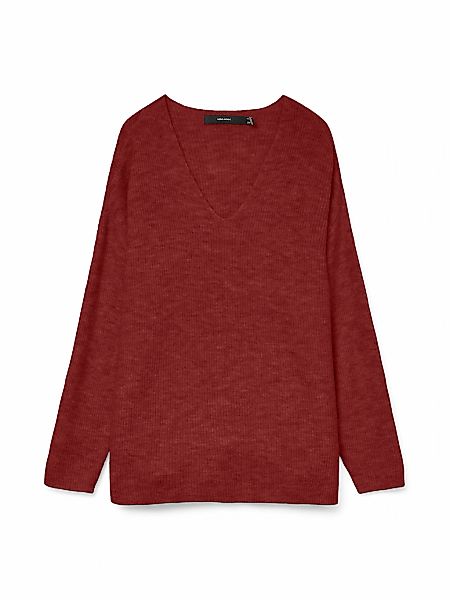 Vero Moda V-Ausschnitt-Pullover "VMCREWLEFILE LS V-NECK BLOUSE NOOS" günstig online kaufen