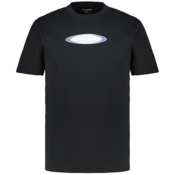 Jack&Jones T-Shirt mit Label-Print Farbe schwarz Größe: 4XL günstig online kaufen